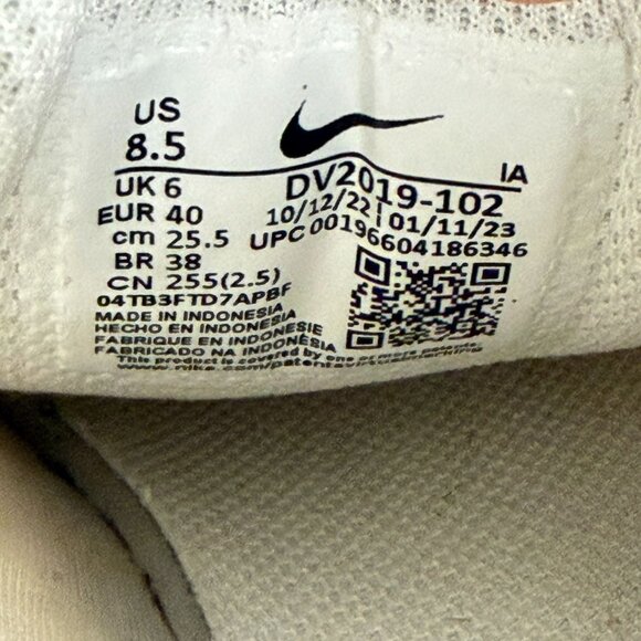 Nike Court Vapor Lite 2 HC Low Tennis Shoes Womens 8.5 White Sail Desert Ochre - Picture 5 of 11